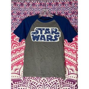 Star Wars Shirt Gray Blue Size Youth Large